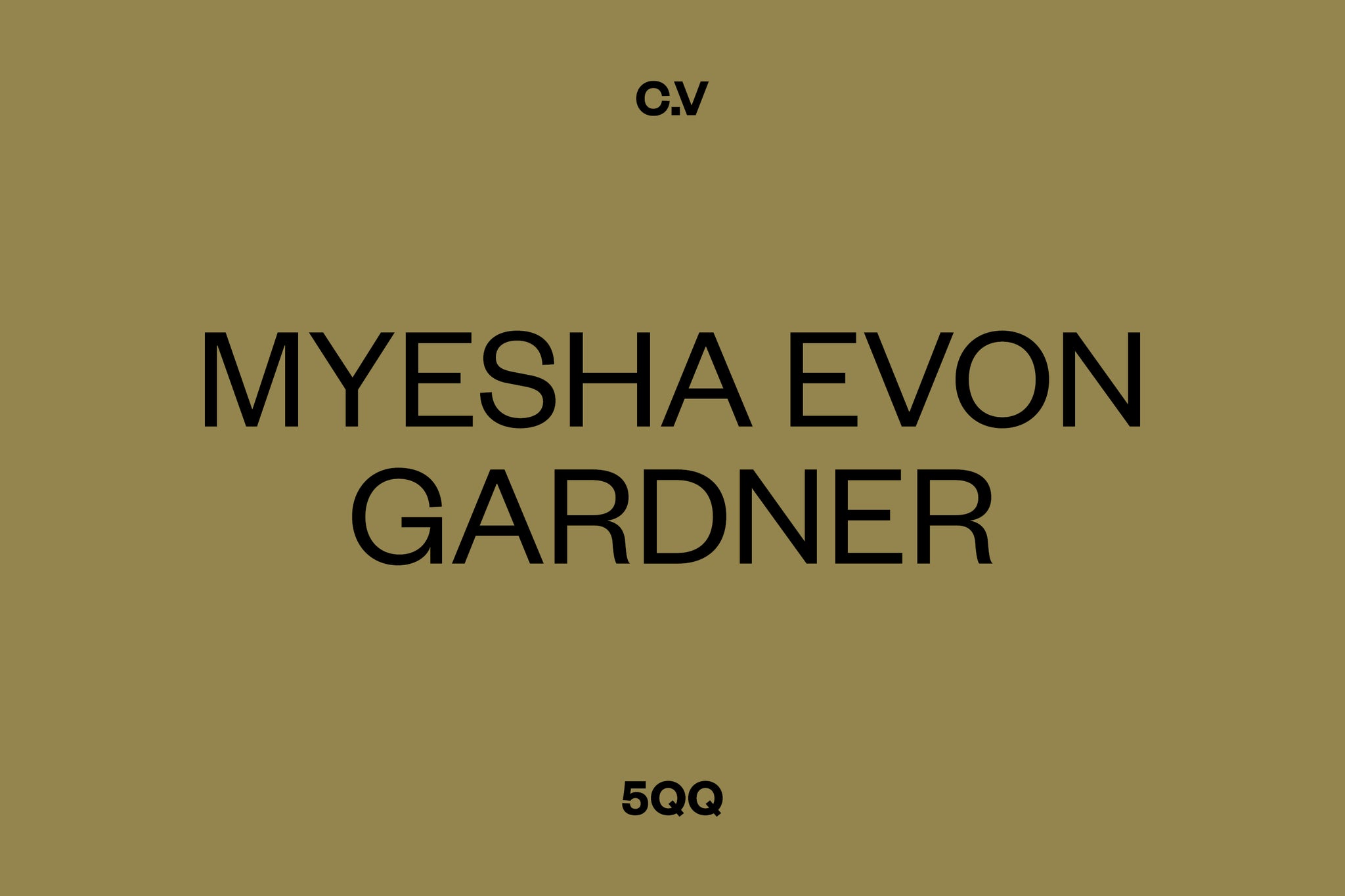 Five Quick Questions: Myesha Evon Gardner