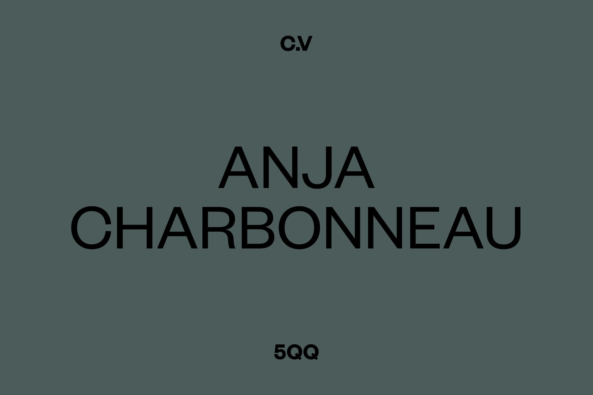 Five Quick Questions: Anja Charbonneau