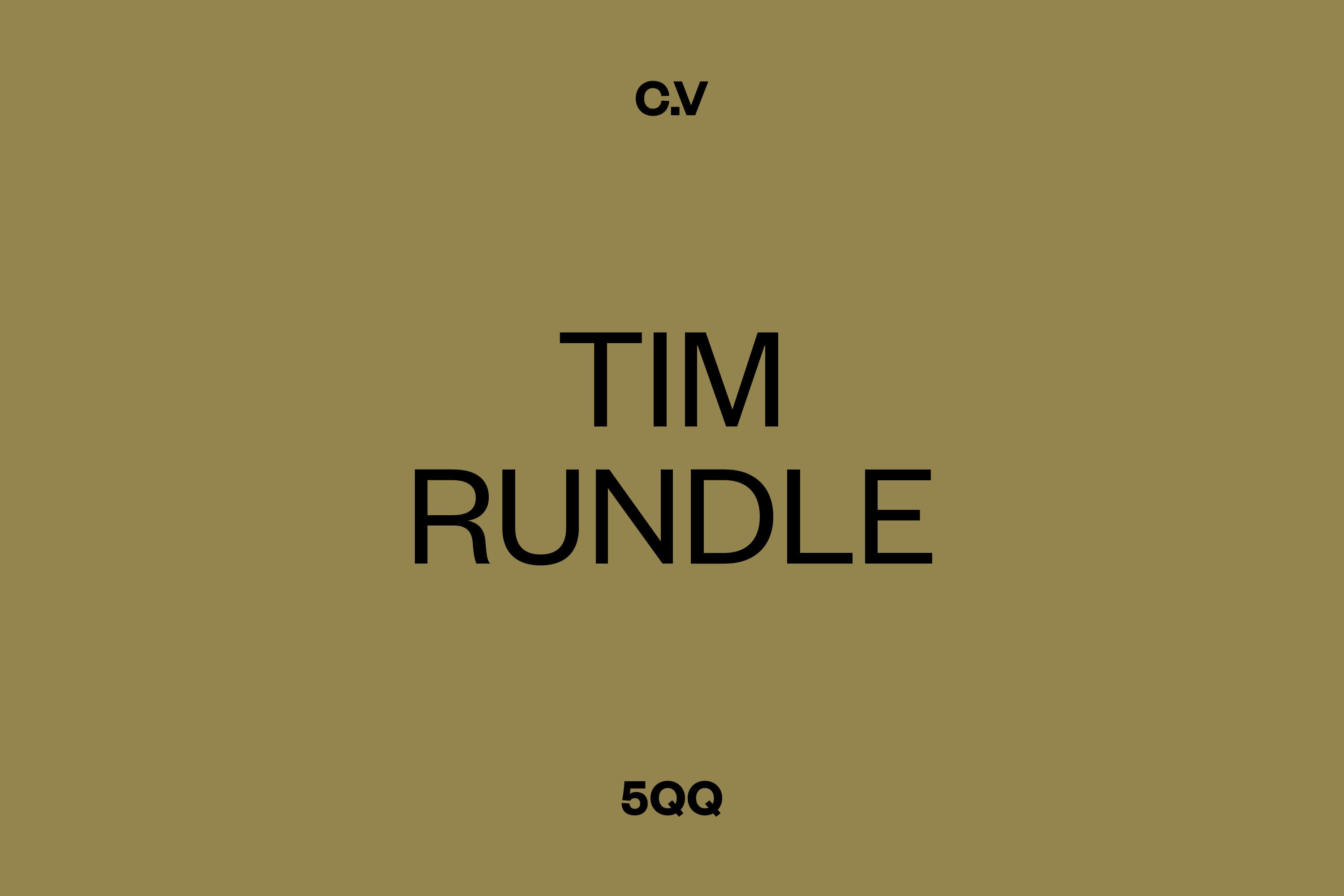 Five Quick Questions: Tim Rundle – CREATIVE.VOYAGE